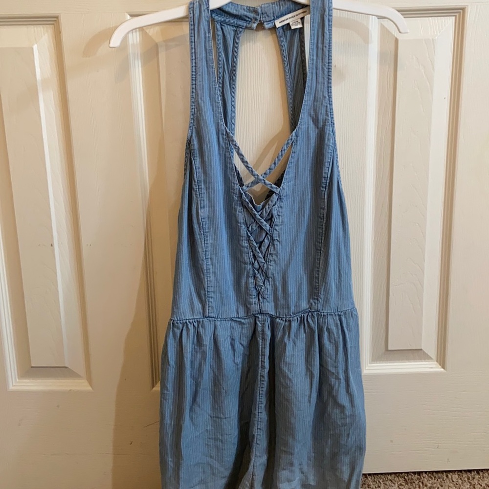 Denim romper